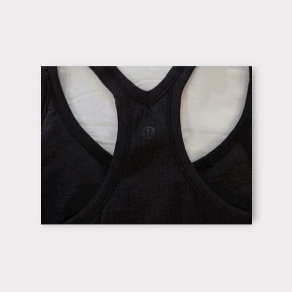 Lululemon EBB To Street Tank Charcoal Gray Size 12 B/C Cup Light Support - Picture 6 of 9